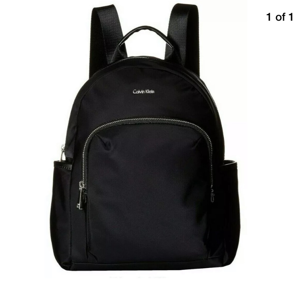 NWT Calvin Klein Black Nylon Backpack